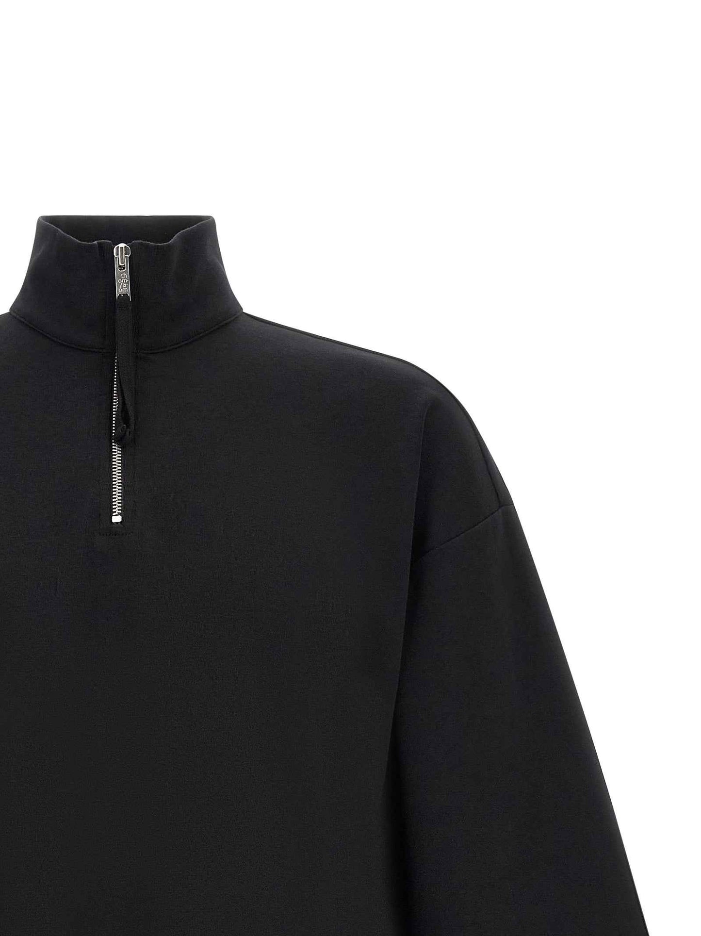 Black Cotton Sweatshirt