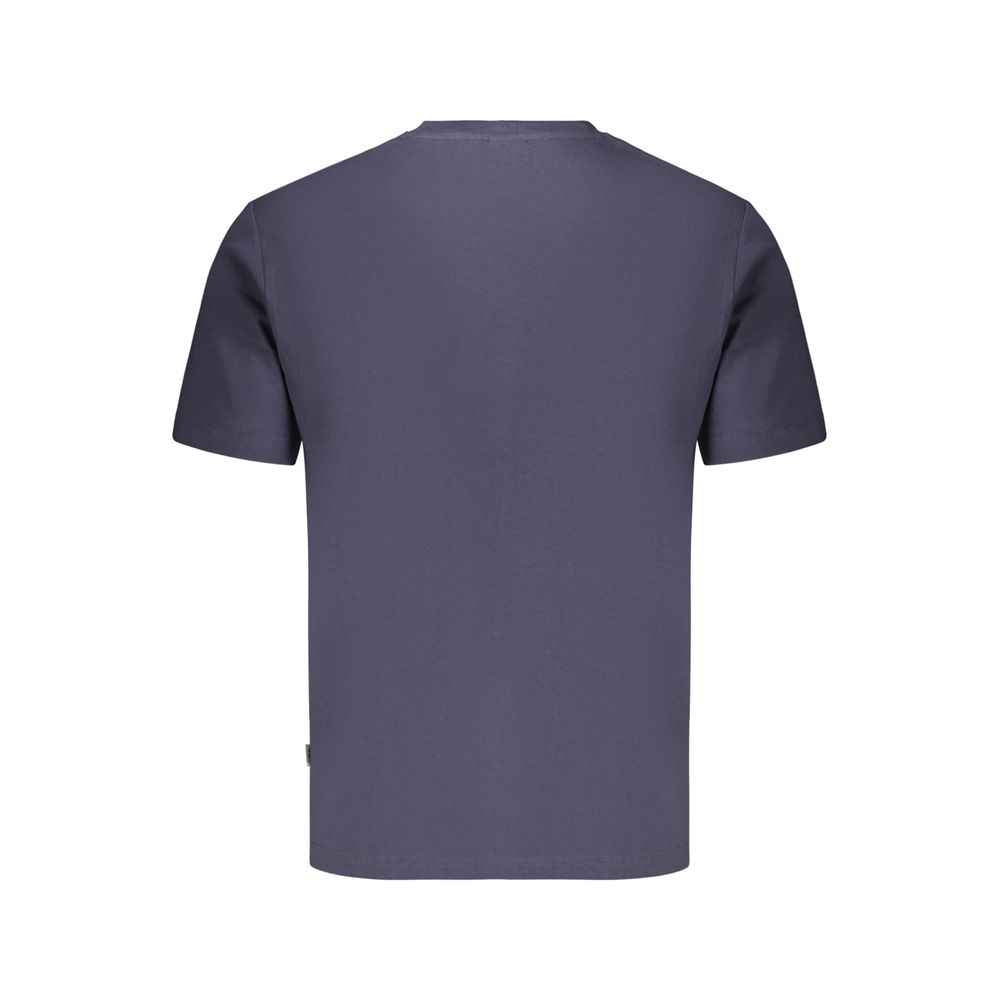 Blue Cotton Men's T-Shirt