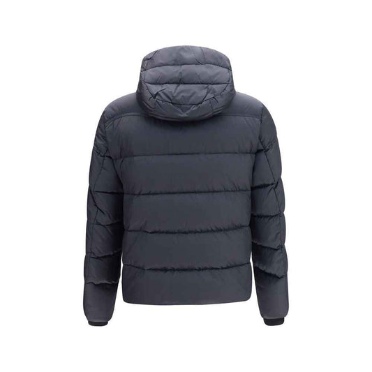 Blue Polyamide Full-Length Jacket