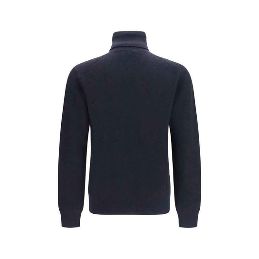Blue Cashmere Turtleneck