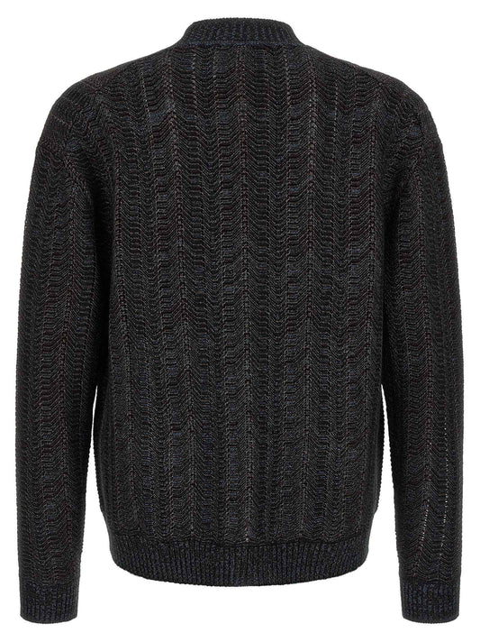 Blue Viscose Cardigan