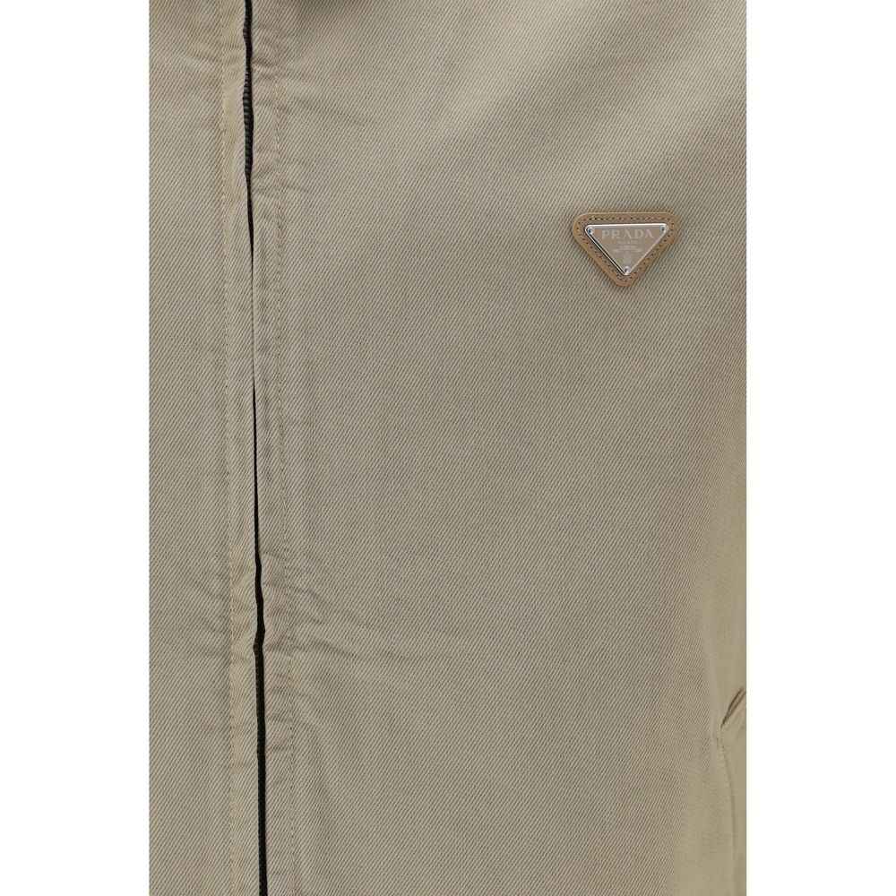 Beige Cotton Denim Jacket