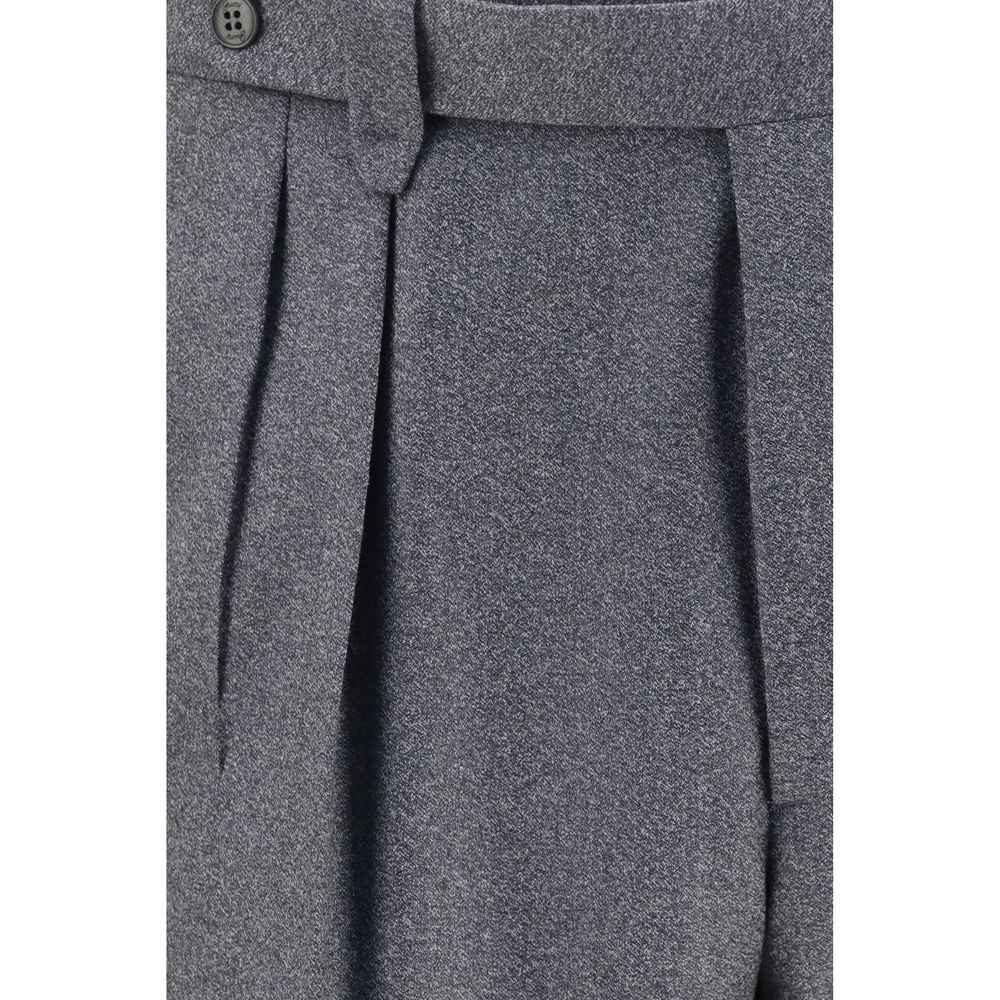 Gray Wool Oves Aries Casual Pants