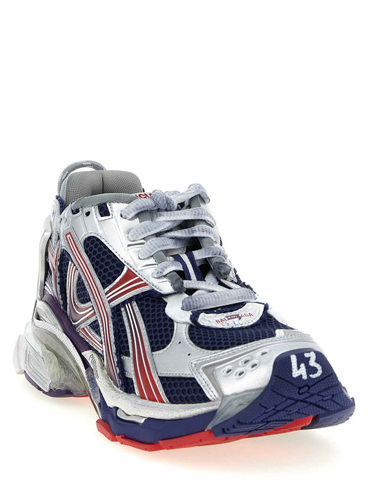 Multicolor Polyethylene Athletic Sneakers