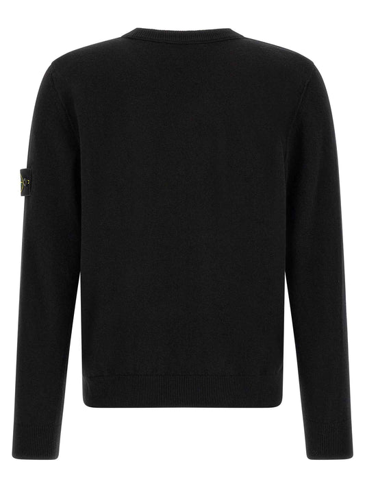 Black Virgin Wool Cardigan