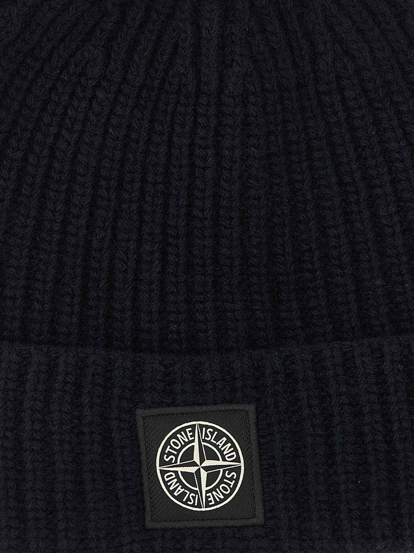 Blue Virgin Wool Beanie
