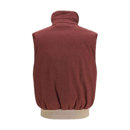 Bordeaux Wool Oves Aries Sleeveless Jacket