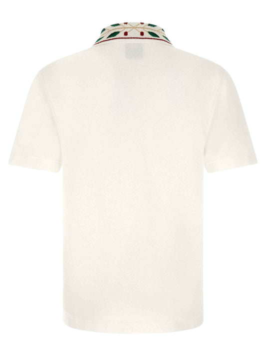 White Organic Cotton Polo Shirt