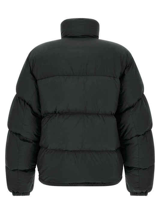 Black Polyamide Full-Length Jacket