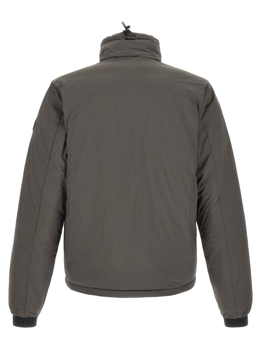 Bicolor Polyamide Full-Length Jacket