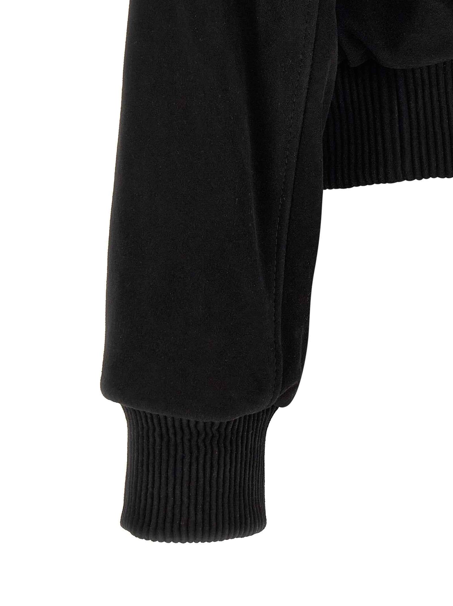Black Goatskin Bomber