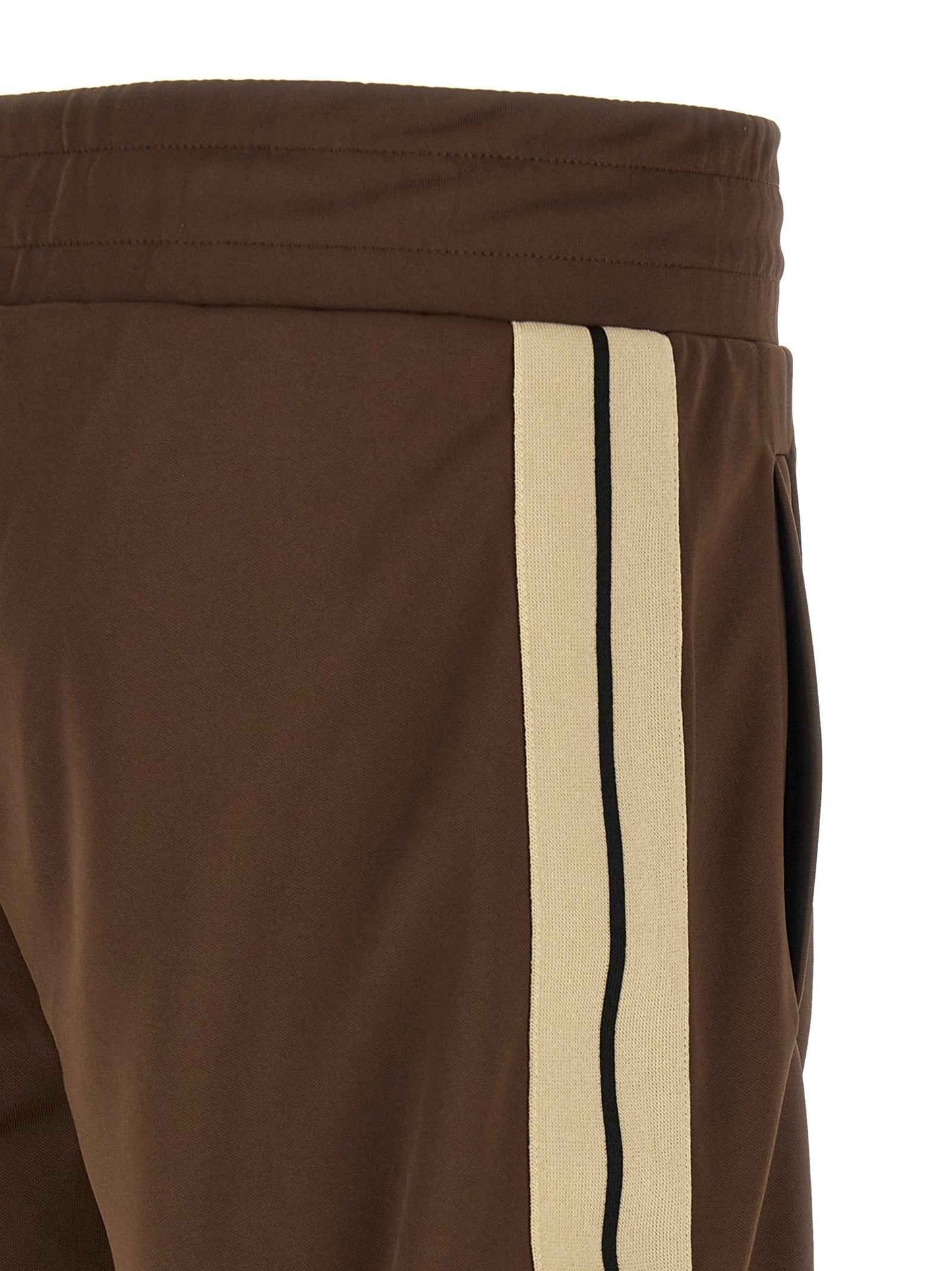 Brown Polyester Joggers (Workout Pants)
