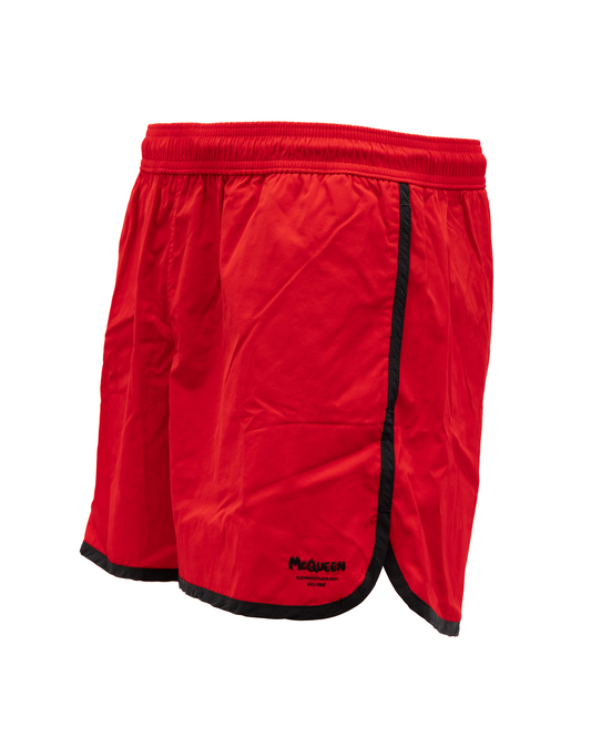 Red Polyamide Swim Shorts