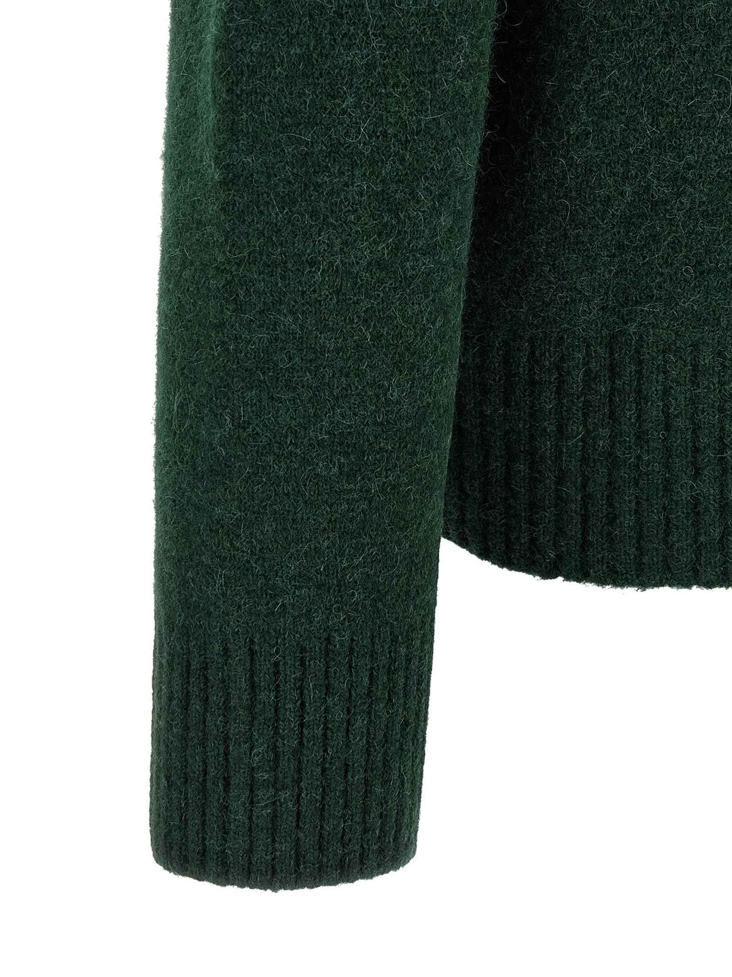 Bicolor Alpaca Leather Cardigan