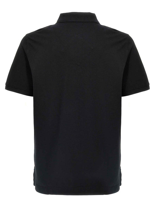 Black Cotton Polo Shirt