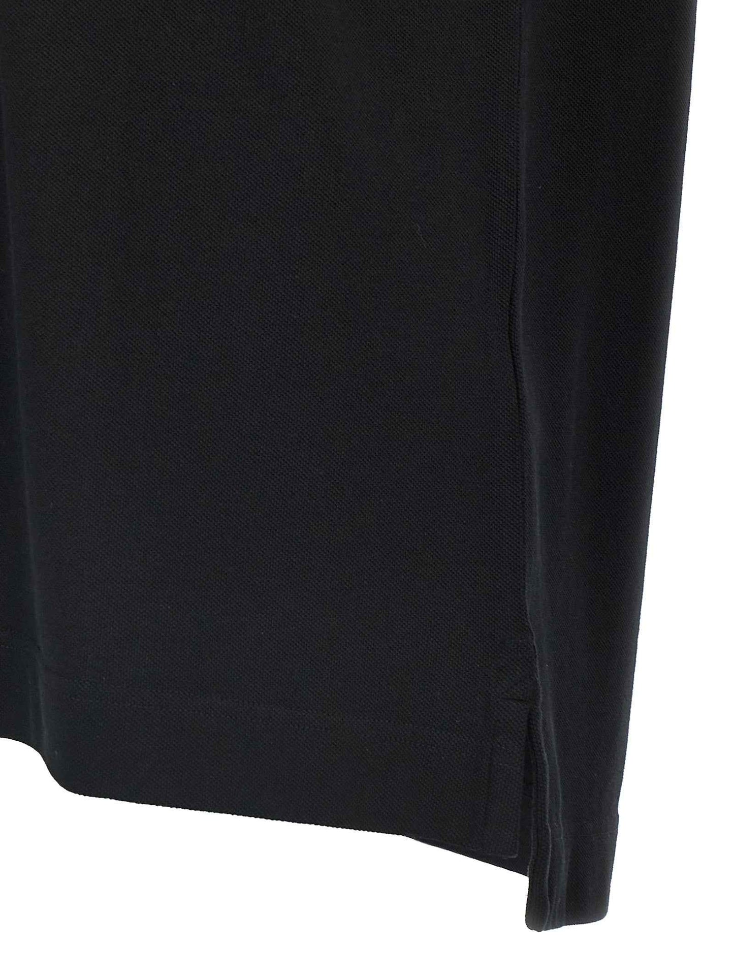Black Cotton Polo Shirt