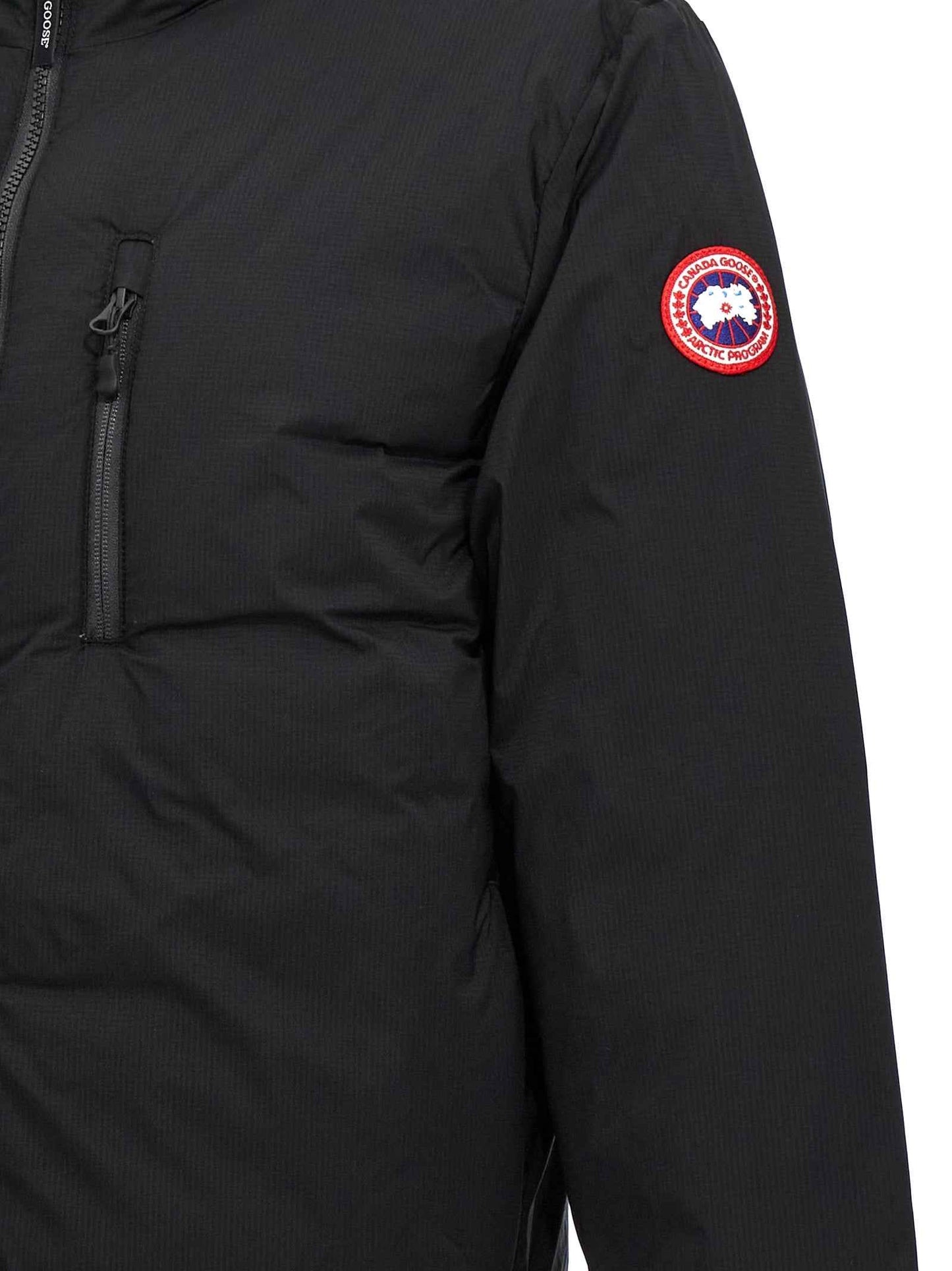 Black Polyester Shell Jacket