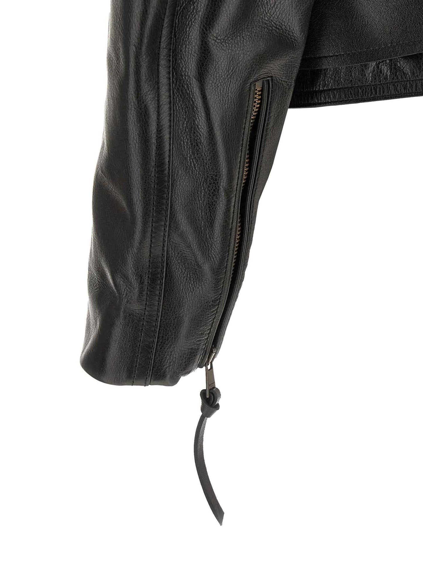 Black Calfskin Leather Jacket