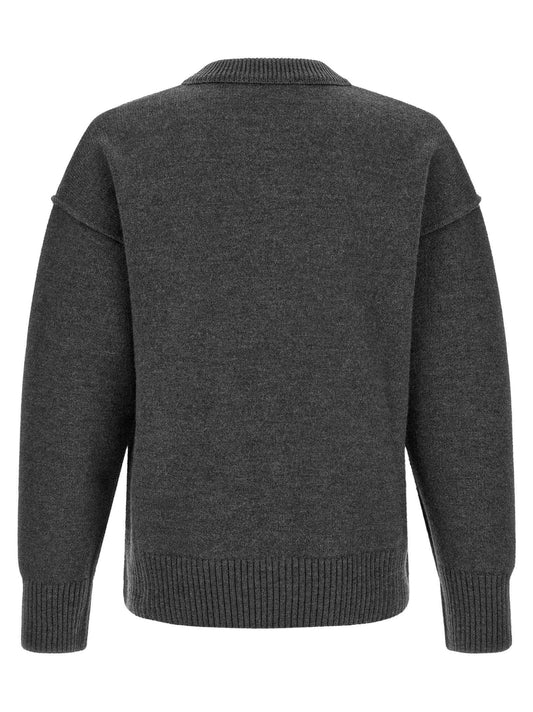 Gray Wool Cardigan