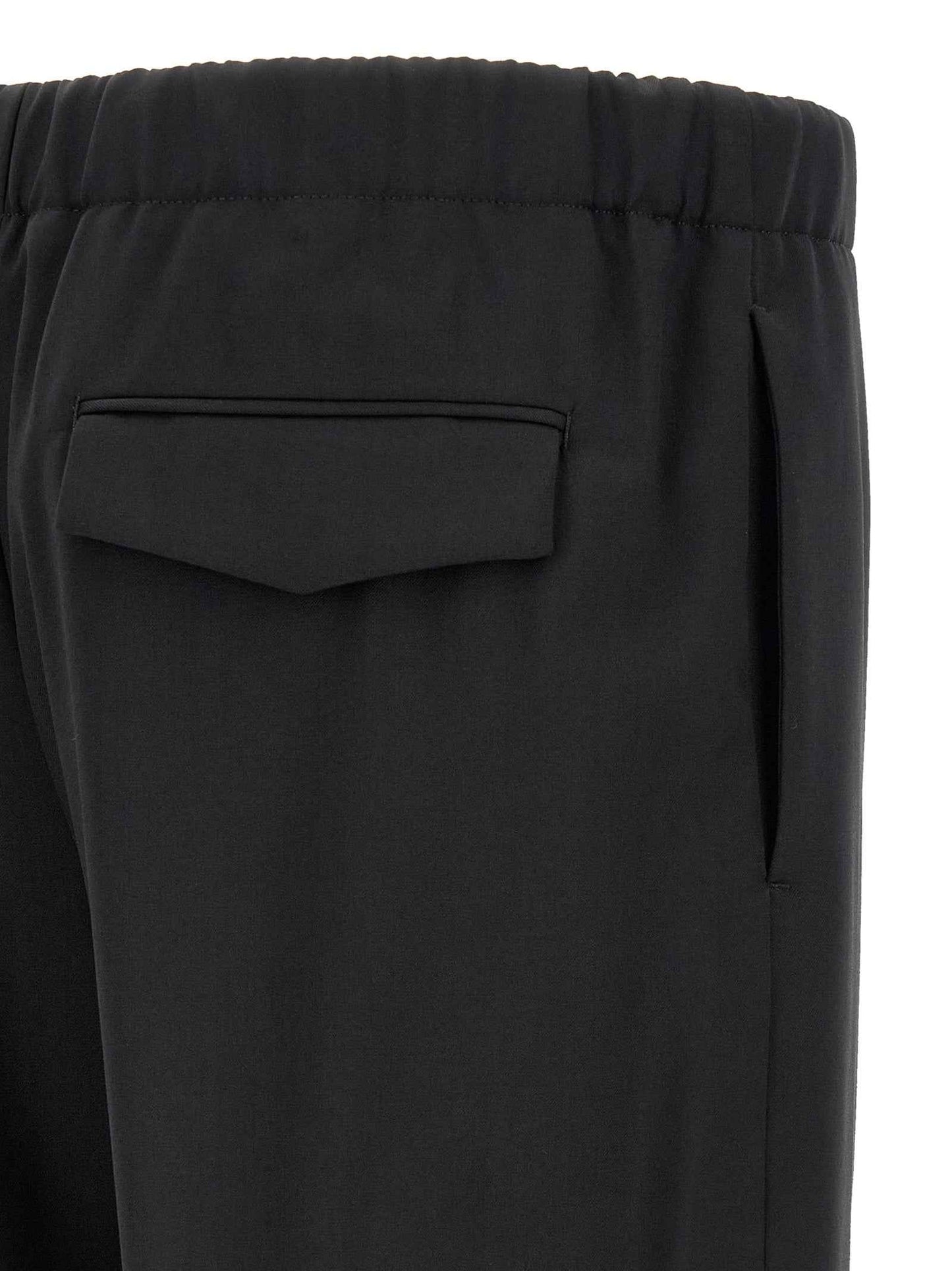 Black Virgin Wool Dress Pants