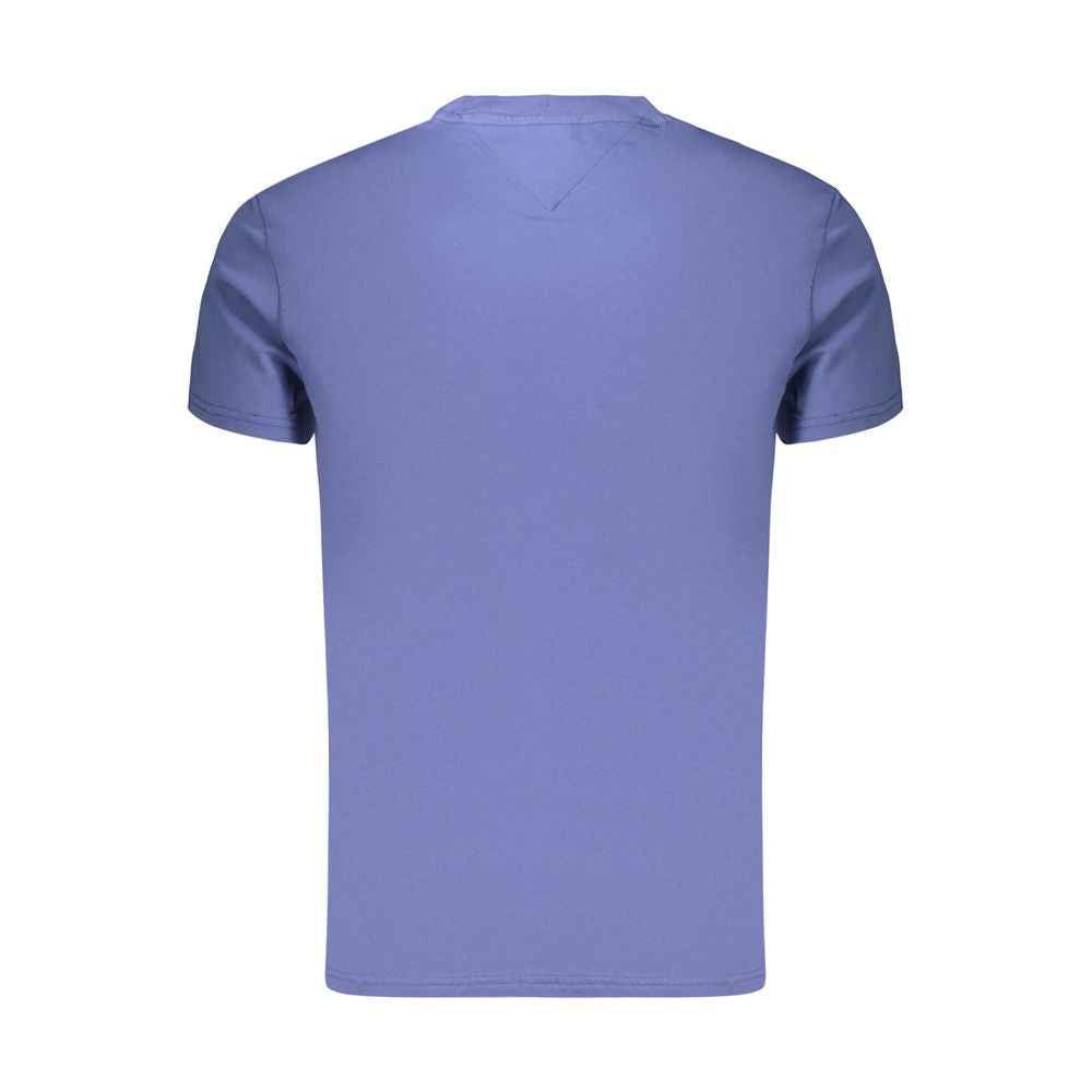 Blue Cotton Men's T-Shirt