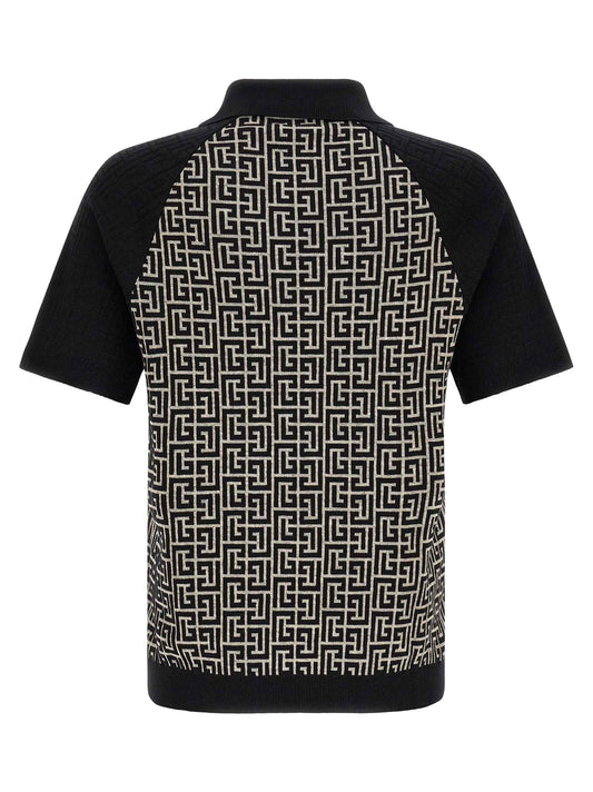 Bicolor Cotton Polo Shirt
