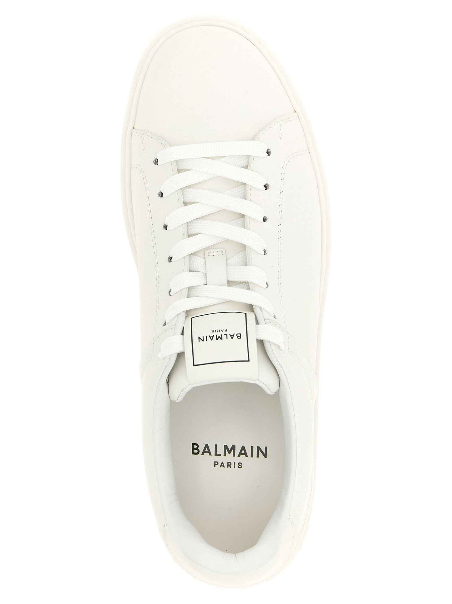 White Calfskin Low Top Sneakers