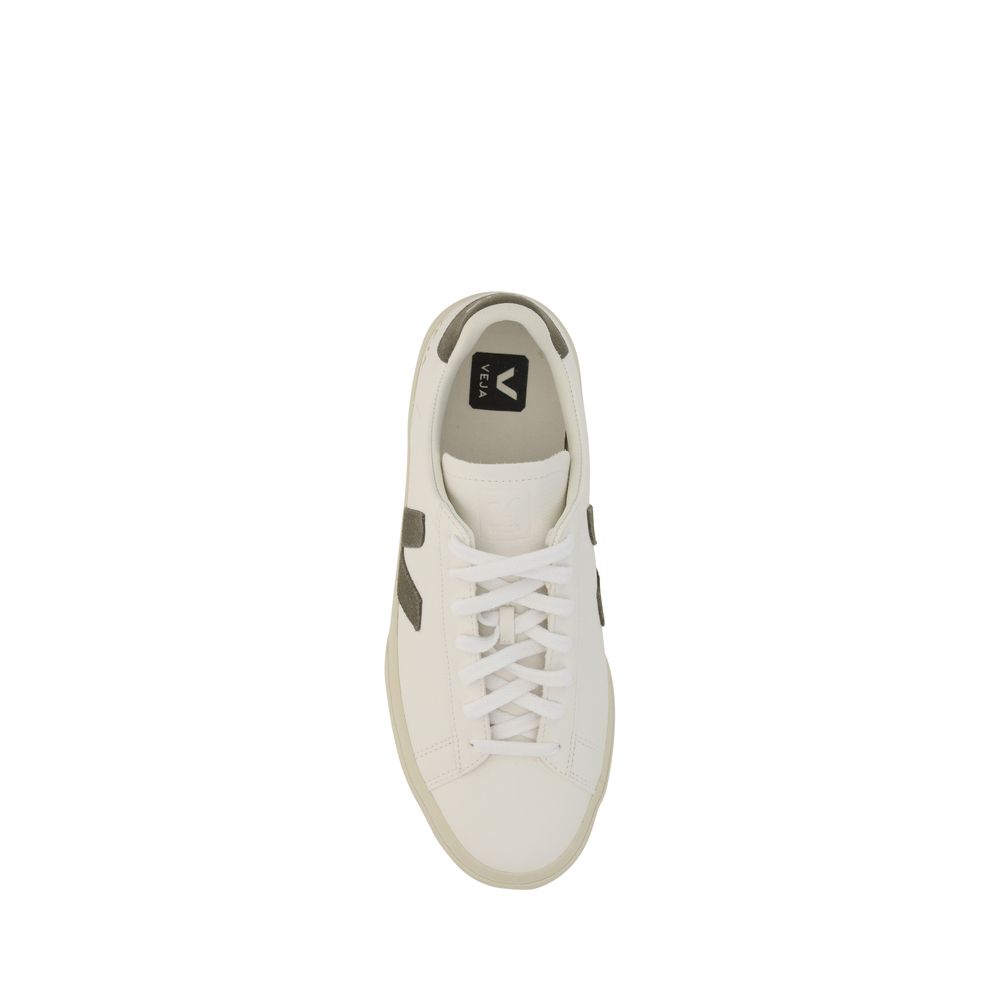 White Calf Leather Bos Taurus Low Top Sneakers
