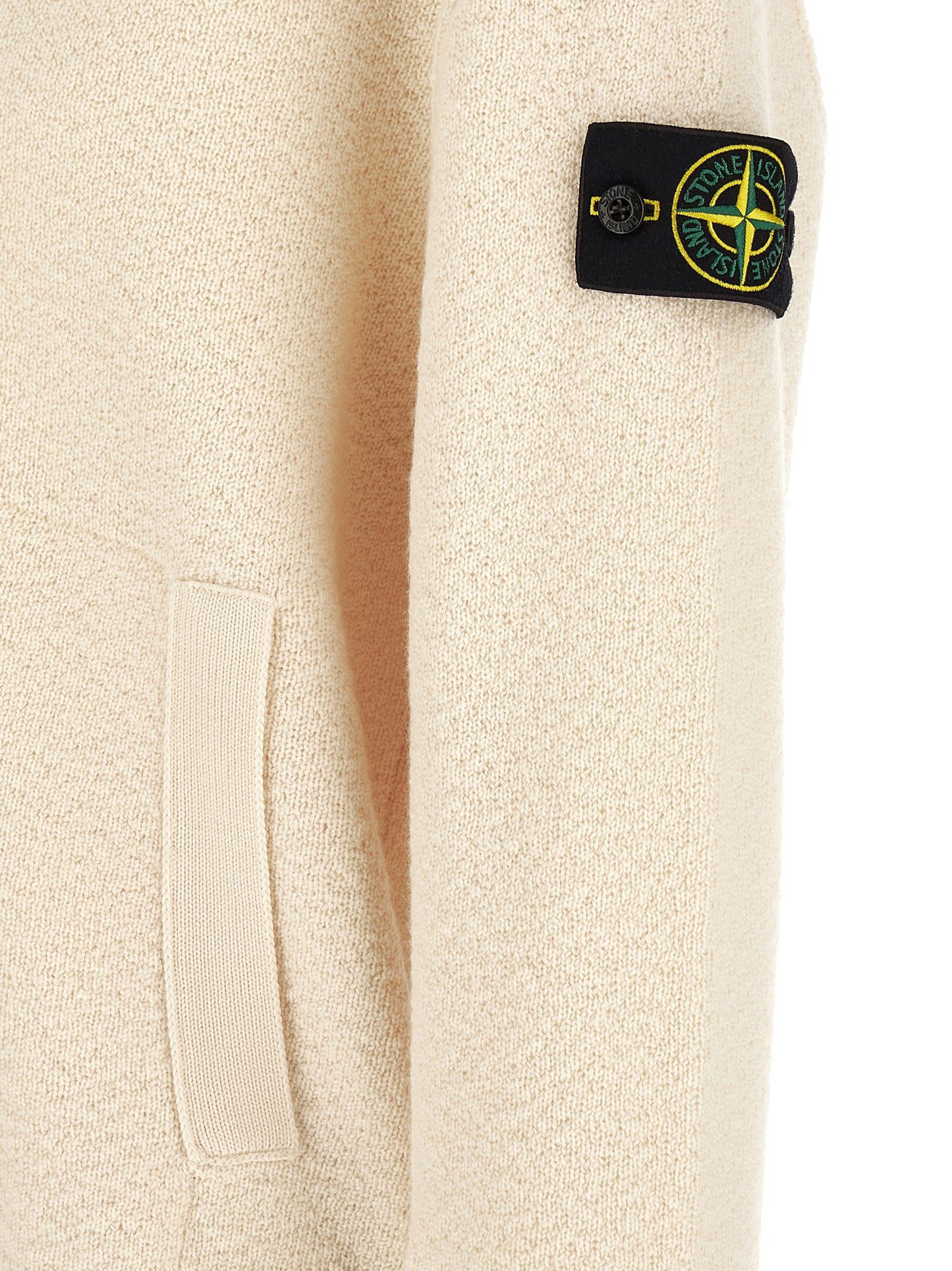 White Virgin Wool Cardigan