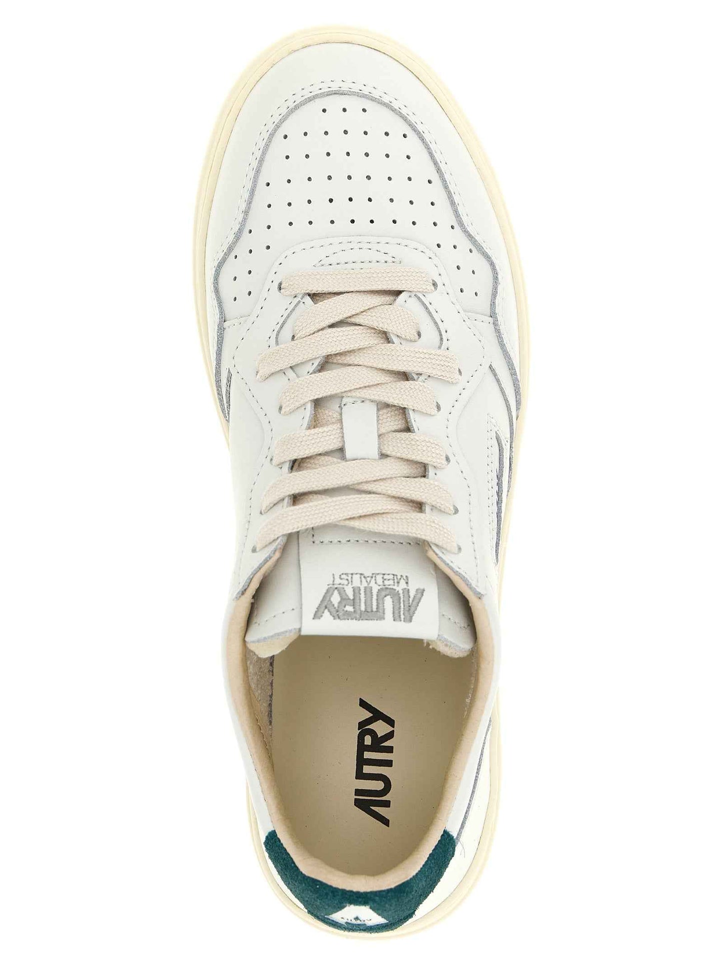 Bicolor Cowhide Low Top Sneakers