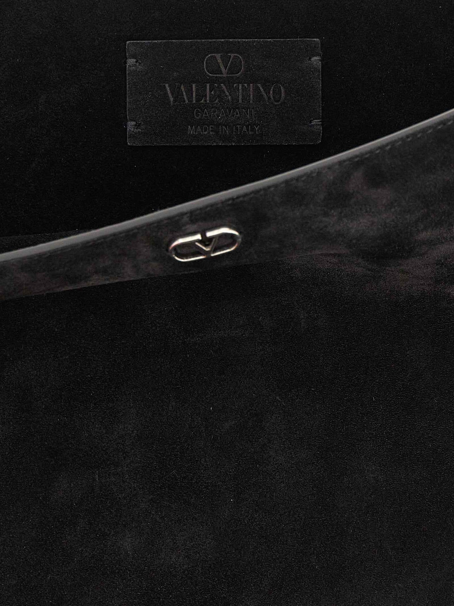 Black Calfskin Shoulder Bag