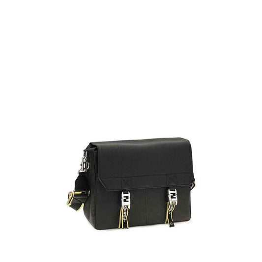 Black Calf Leather Bos Taurus Shoulder Bag