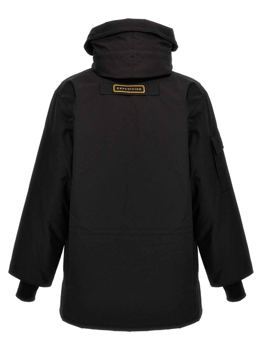 Black Polyester Parka