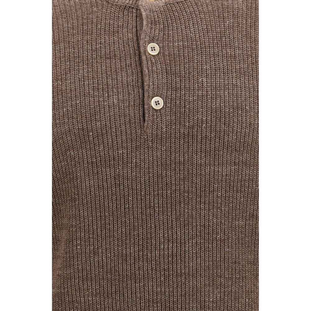 Brown Linen Sweatshirt