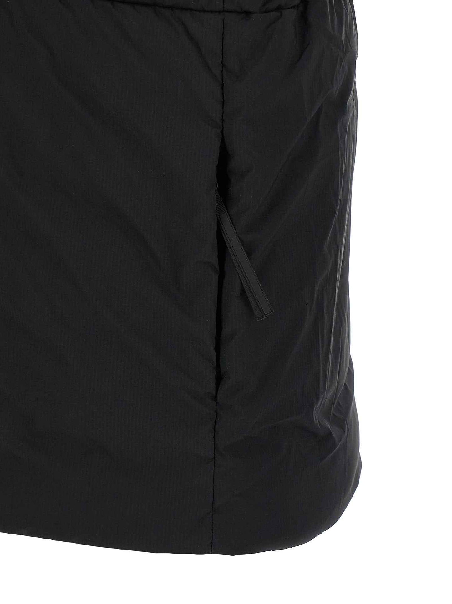 Black Polyamide Sleeveless Jacket