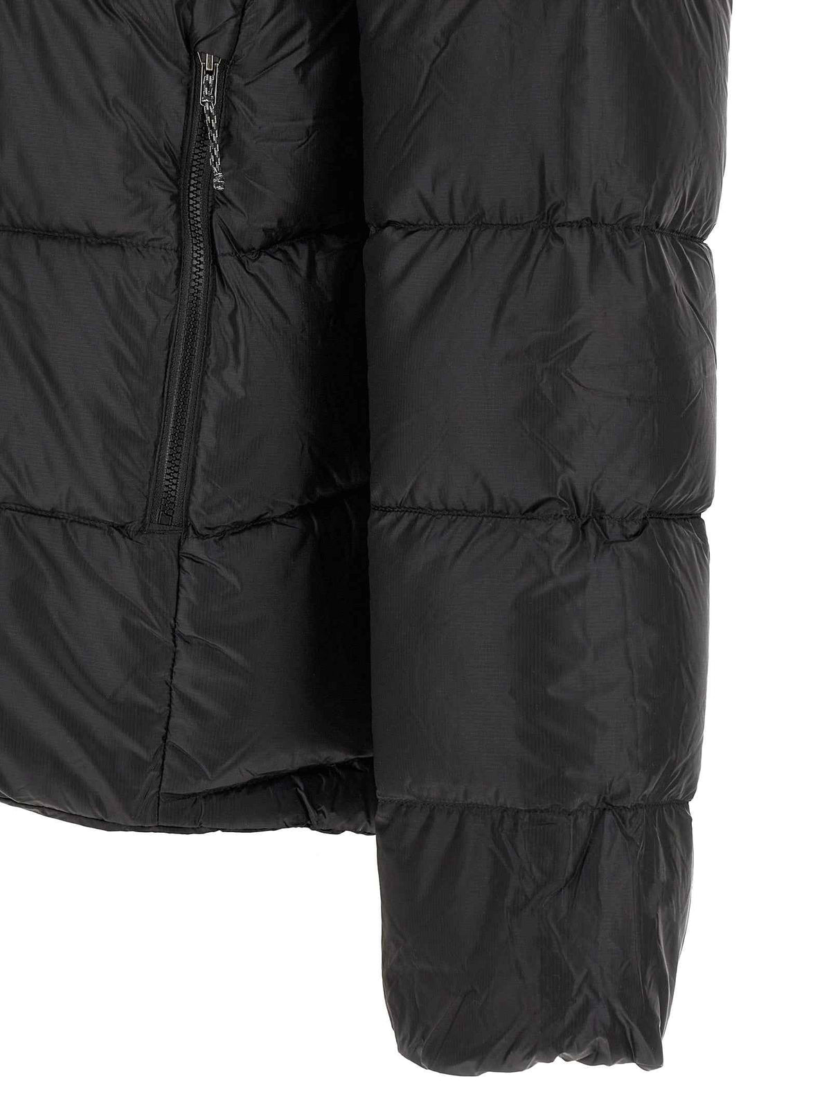 Black Nylon Full-Length Jacket