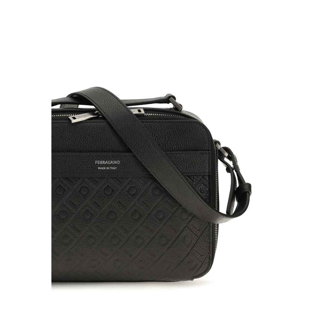 Black Calf Leather Bos Taurus Shoulder Bag