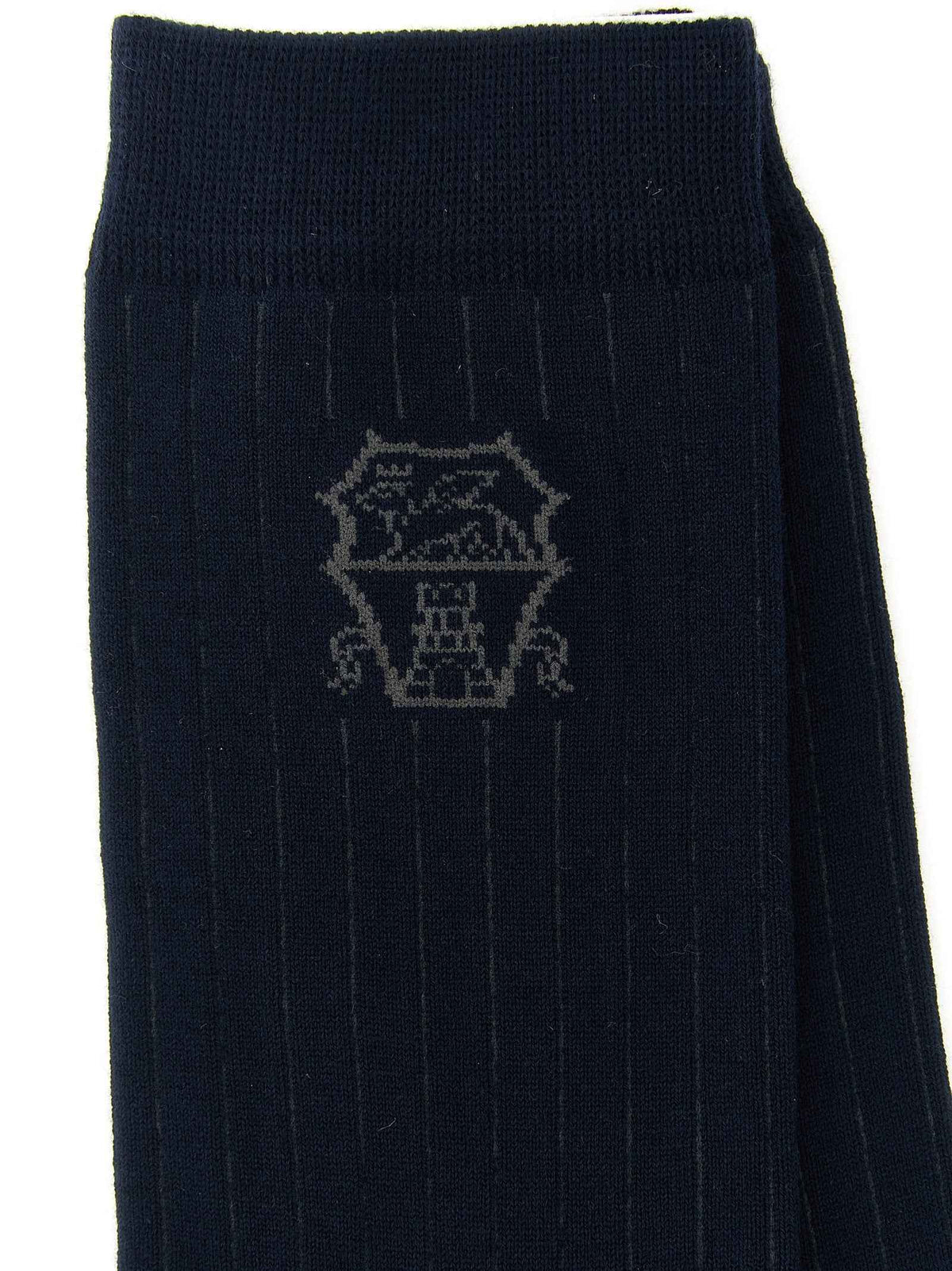 Blue Cotton Socks
