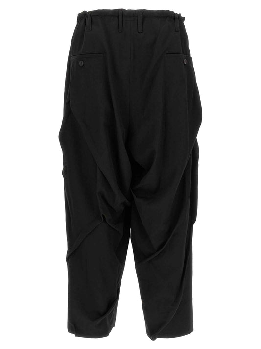 Black Wool Casual Pants
