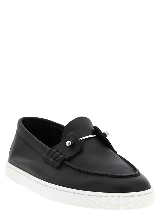 Black Calfskin Slip-On Loafers