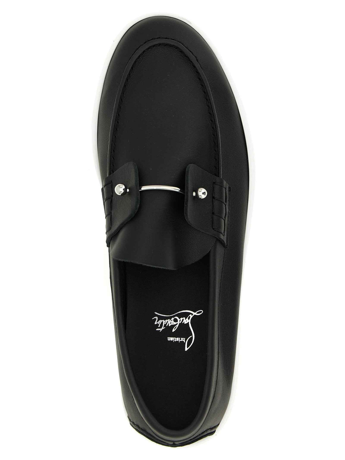 Black Calfskin Slip-On Loafers