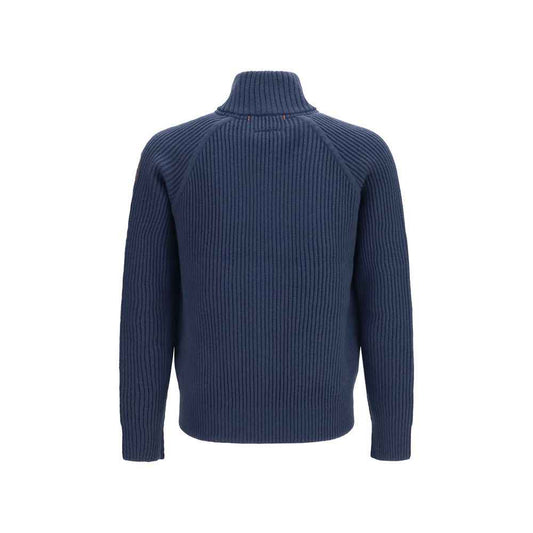 Blue Polyamide Full-Length Jacket