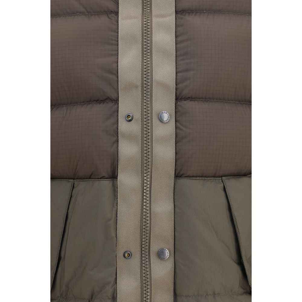 Bicolor Polyamide Full-Length Jacket