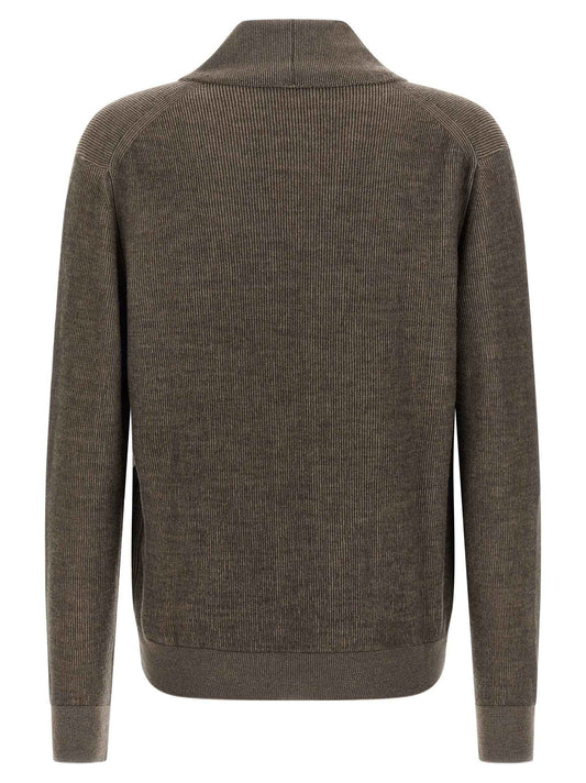 Brown Cashmere Cardigan
