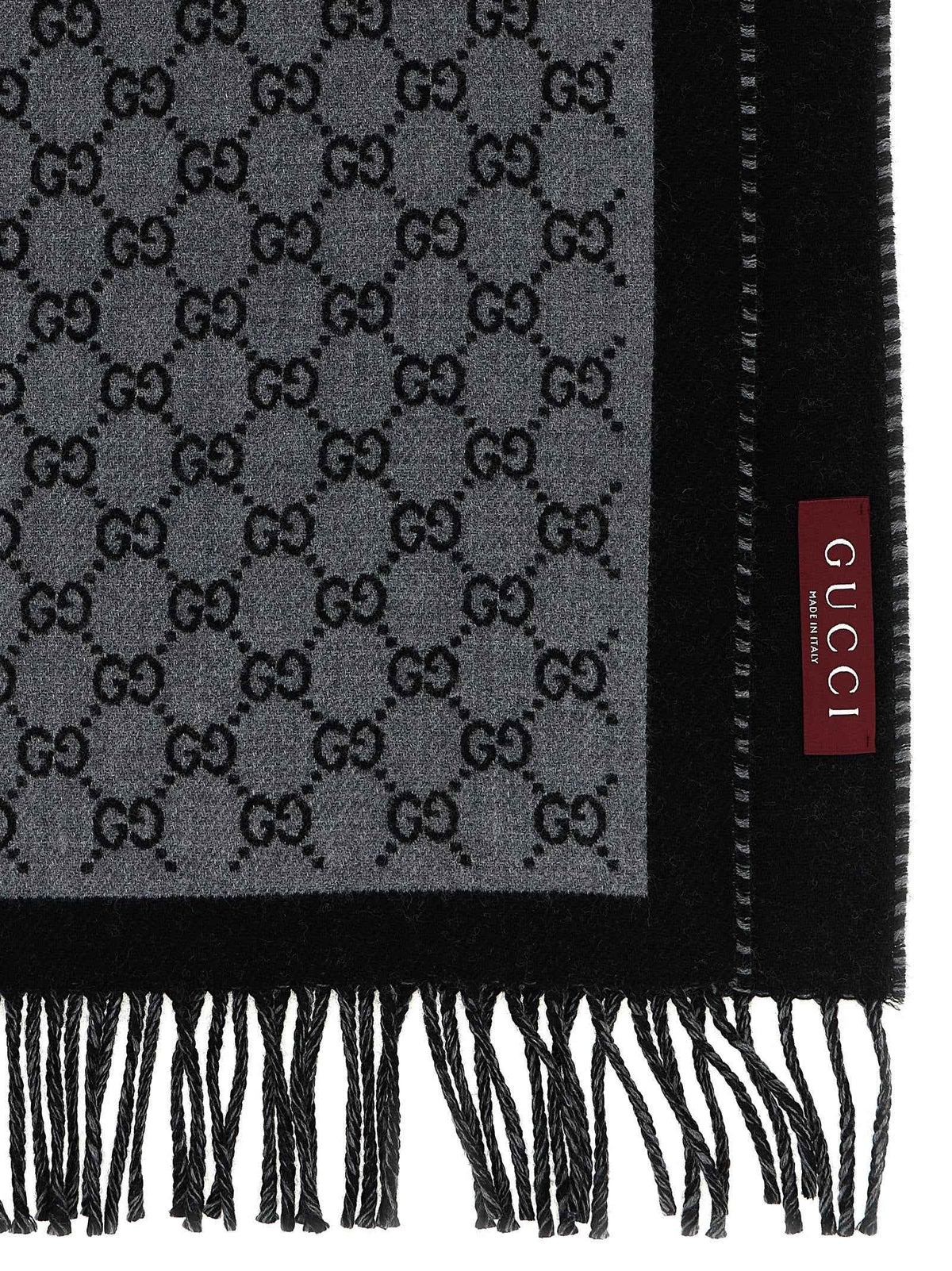 Gray Wool Scarf