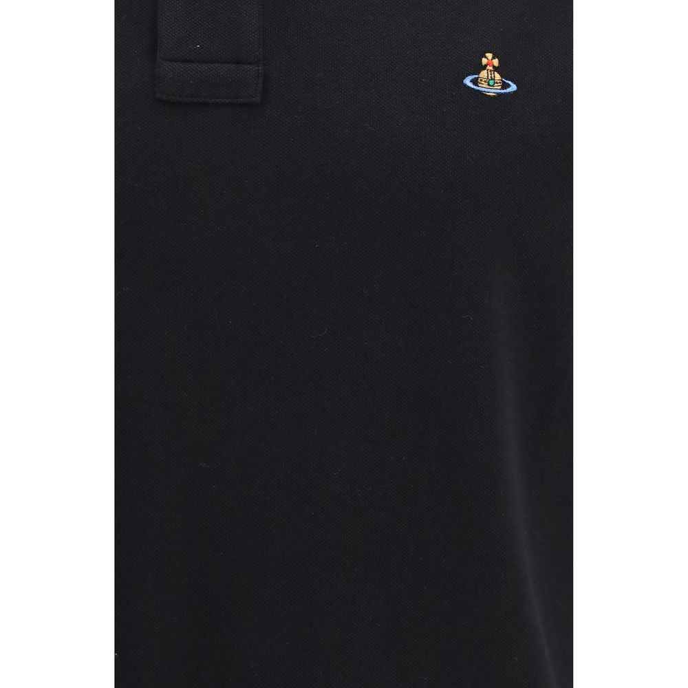 Black Cotton Polo Shirt
