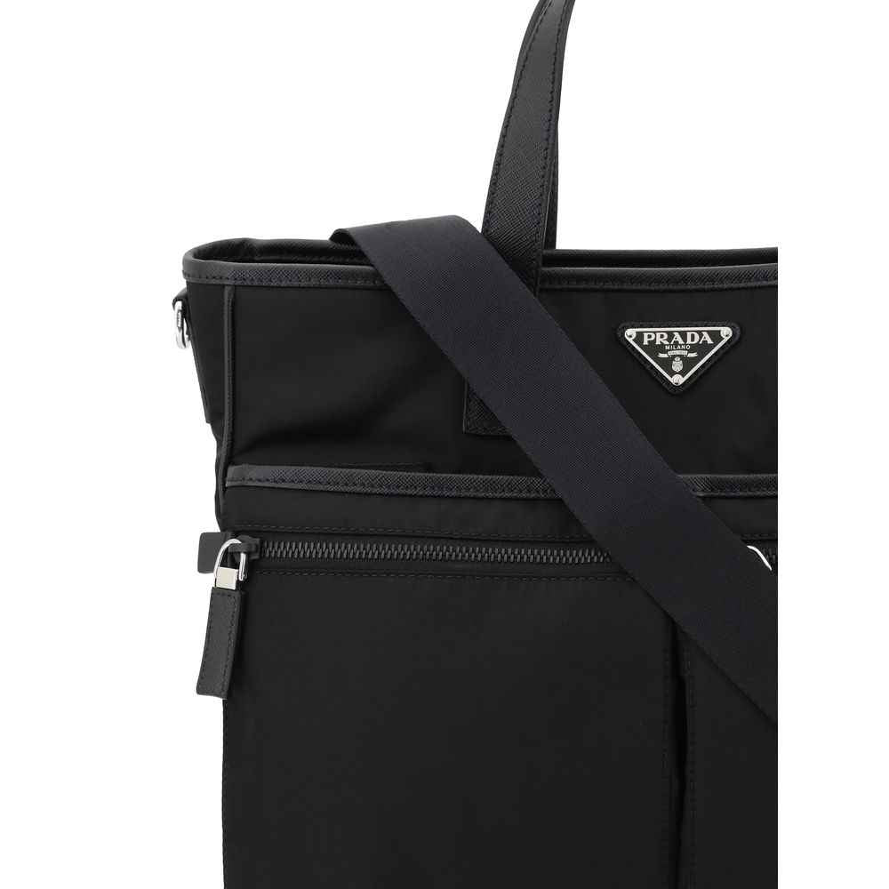 Black Nylon Shoulder Bag