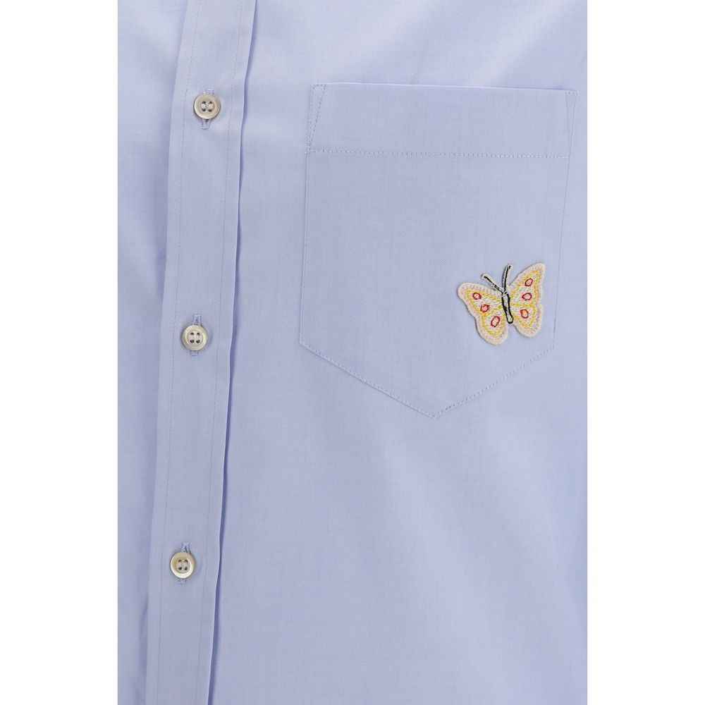 Blue Cotton Dress Shirt