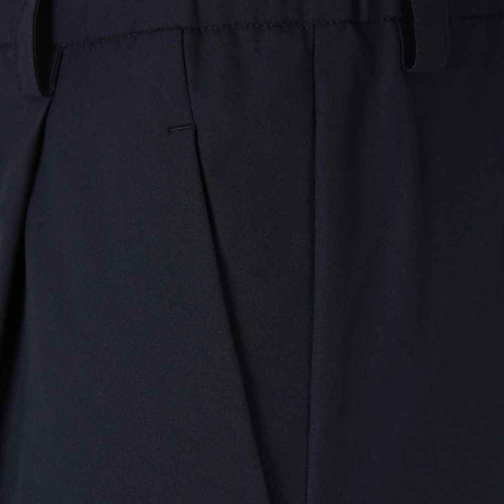 Blue Polyester Cargo Pants