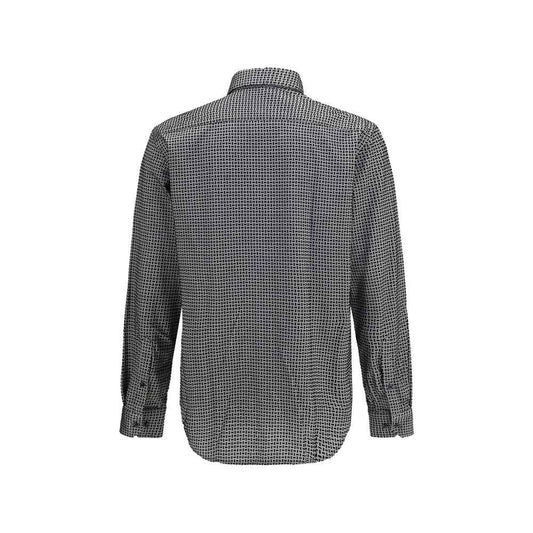 Gray Cotton Pattern Shirt